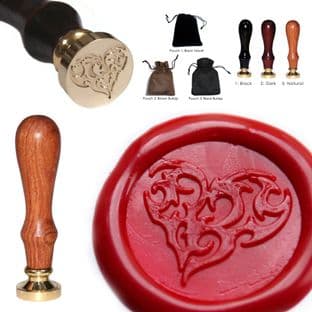 Tribal Heart Wax Seal Stamp