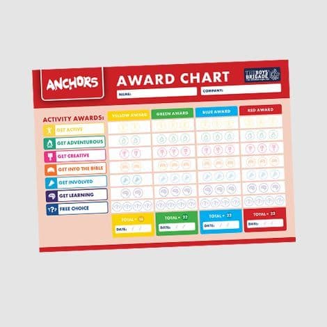 ANCHORS AWARD CHART - PACK OF 10