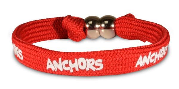 ANCHORS RED WRISTBAND