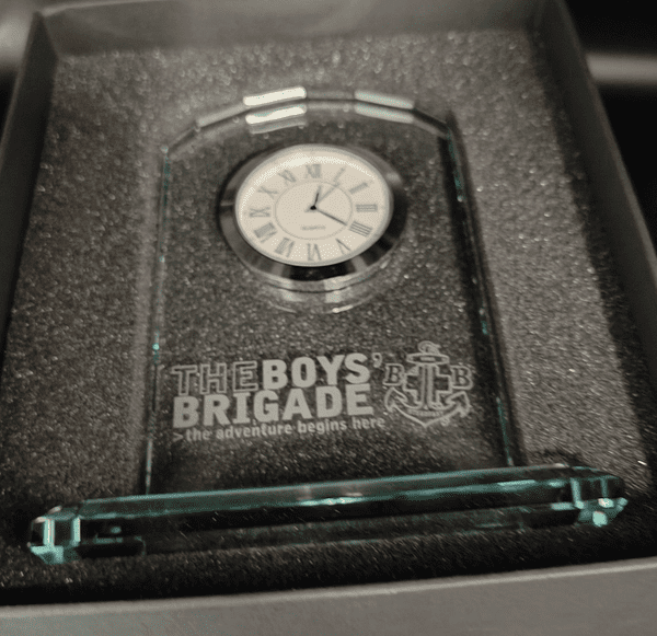 Glass Arch Clock