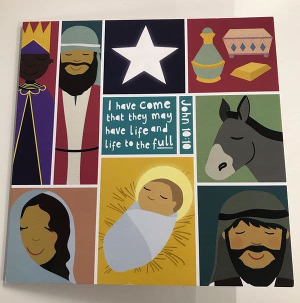 Nativity 'Life 2 the Full' Christmas Cards - Pack of 10