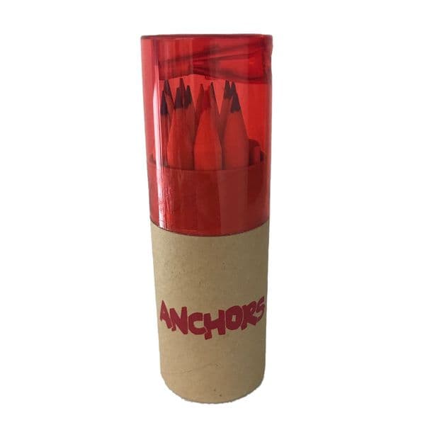 Red Anchors Pencil Tube