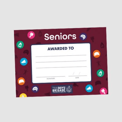 SENIORS OPEN CERTIFICATES A5 - PACK OF 10