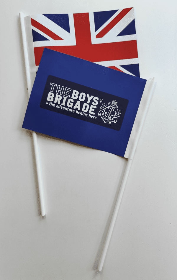 Union Hand Waving Flags