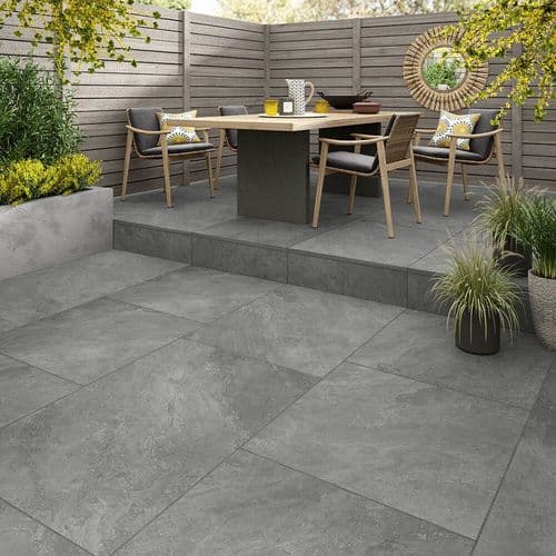 AL FRESCO Rainton Light Grey Matt Porcelain Paving 600x900x20mm P12817