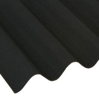 ARIEL Coroline Corrugated Bitumen Roof Sheet Black 950mmx2M CBS