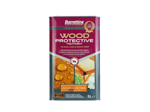 BARRETTINE 5L Golden Brown Protective Wood Treatment PTGB005