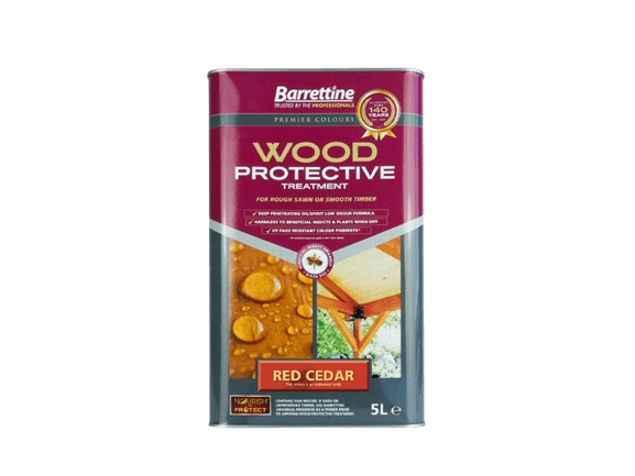 BARRETTINE 5L Red Cedar Protective Wood Treatment PTRC005