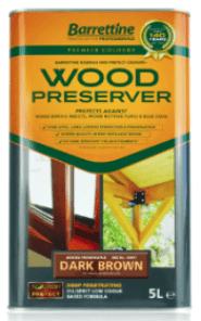 BARRETTINE Nourish & Protect Wood Preserver 5L Dark Brown WODB005