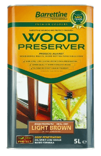 BARRETTINE Nourish & Protect Wood Preserver 5L Light Brown WOLB005