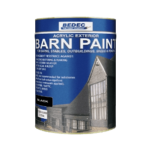 BEDEC Acrylic Barn Paint 5L Satin Black