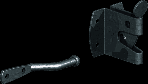 BIRKDALE GM Auto Gate Latch Medium Epoxy Black P43 5210013