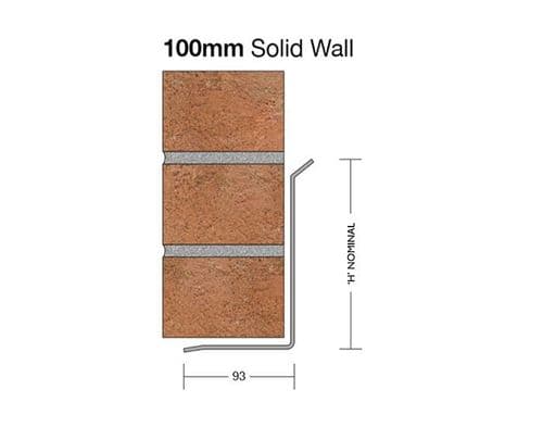 BIRTLEY LA 1200mm External Wall Single Leaf Steel Medium Duty Lintel LA-1200