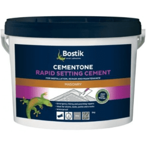 BOSTIK 5kg Tub Cementone Rapid Setting Waterproof Cement Grey 30812808