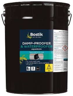 BOSTIK Aquaprufe Damp Proofer & Waterproofer (DPM) Black 25L 30812208