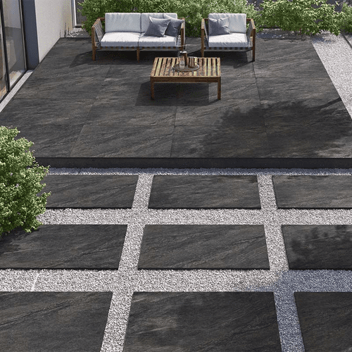BRETT Eclipse Porcelain Paving 900x600x20mm Anthracite Black ECPD20CB