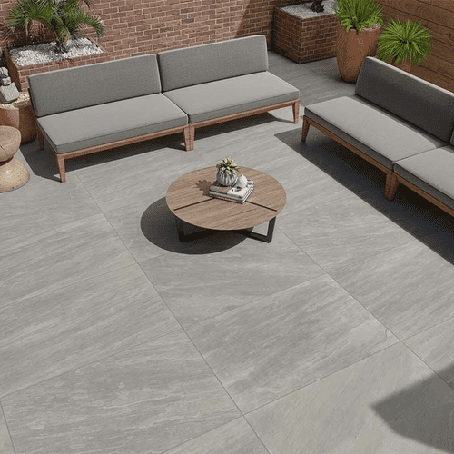 BRETT Eclipse Porcelain Paving 900x600x20mm  Kandla Grey ECPD20KG
