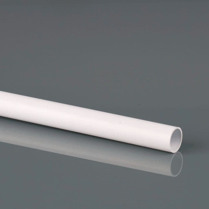 BRETT MARTIN 21.5mm x 3m Overflow Pipe White W100WP