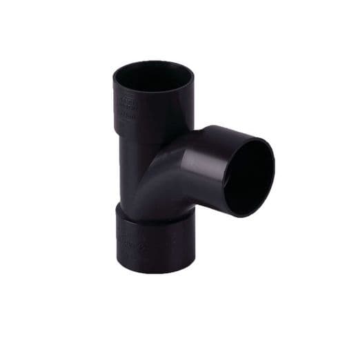 BRETT MARTIN 32mm Solvent Weld 92.5Deg Swept Tee uPVC Black W1160B