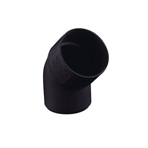 BRETT MARTIN 40mm Solvent Weld 135Deg Obtuse Spigot Bend uPVC Black W2230B