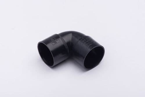 BRETT MARTIN 40mm Solvent Weld 90Deg Knuckle Bend uPVC Black W2120B