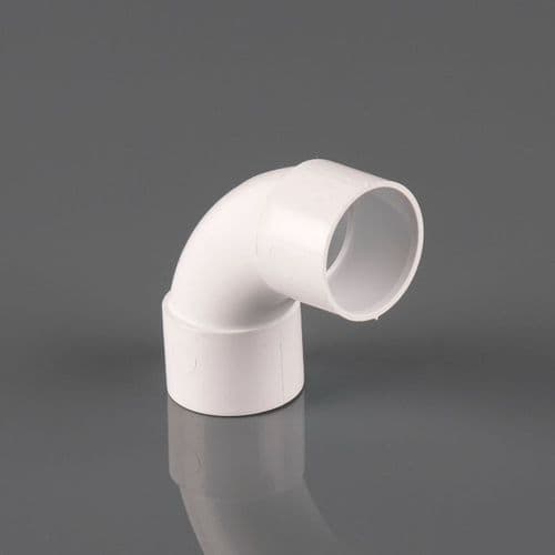 BRETT MARTIN 40mm Solvent Weld 92.5Deg Swept Bend uPVC White W2140WP