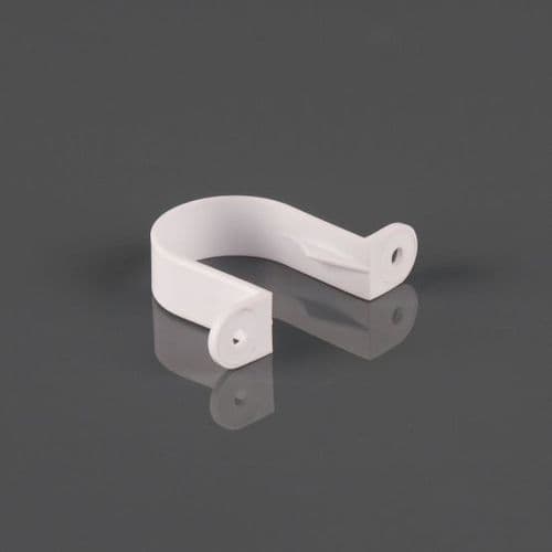 BRETT MARTIN 40mm Solvent Weld Pipe Clip uPVC White W2180WP