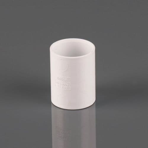 BRETT MARTIN 50mm Solvent Weld Straight Connector MuPVC White W3100WP