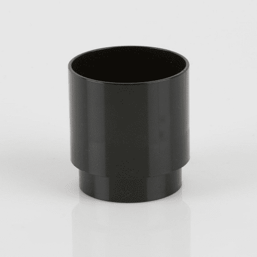 BRETT MARTIN 68mm Round Downpipe Connector Black BR206B