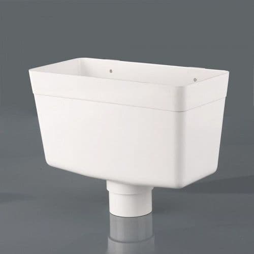 BRETT MARTIN 68mm Round Downpipe Rainwater Head White BR311W