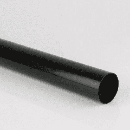 BRETT MARTIN 68mm x 2.5m P/E Round Downpipe Black BR201B