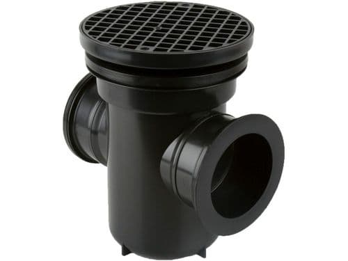 BRETT MARTIN BI Bottle Gully 90Deg Outlet Round Grid B1001