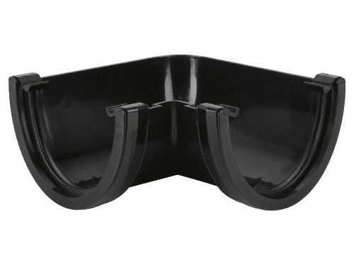 BRETT MARTIN DeepStyle 115mm Gutter 90Deg Angle Black BR078B
