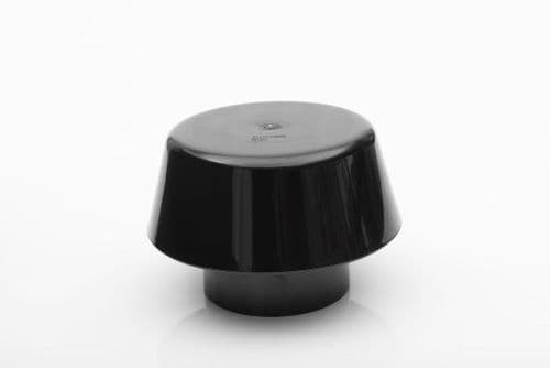 BRETT MARTIN Pushfit 110mm Soil Extract Cowl Black BS497B