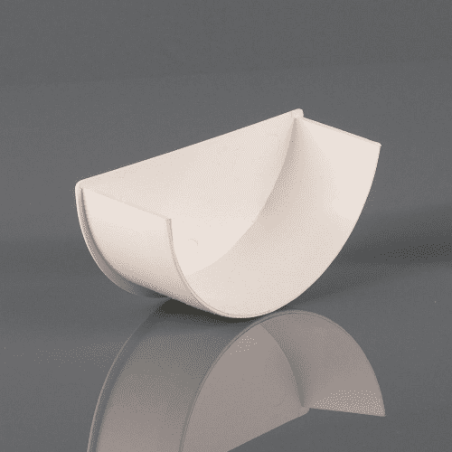BRETT MARTIN Roundstyle 112mm Gutter Internal Stop End White BR046W