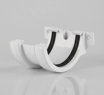 BRETT MARTIN Roundstyle 112mm Gutter Union Bracket White BR044W