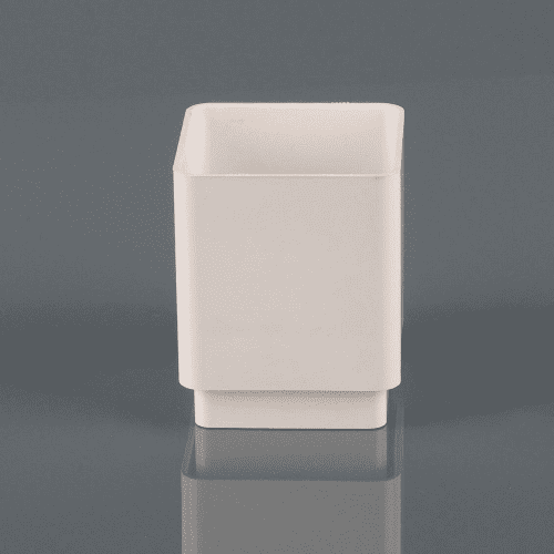 BRETT MARTIN Squarestyle 65mm P/E Downpipe Connector White BR506W