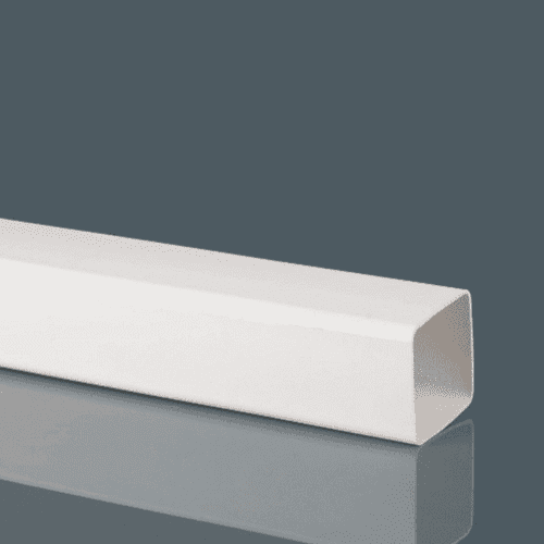 BRETT MARTIN Squarestyle 65mm x 2.5m P/E Downpipe White BR501W