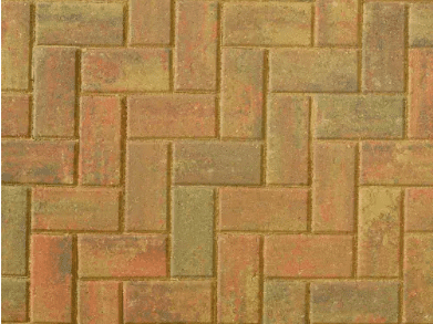BRETT Omega Block Paving 200mmx100mmx50mm Autumn Gold OM50AG