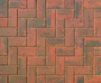 BRETT Omega Block Paving 200mmx100mmx50mm Brindle OM50BR