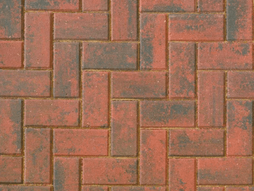BRETT Omega Block Paving 200mmx100mmx50mm Brindle OM50BR