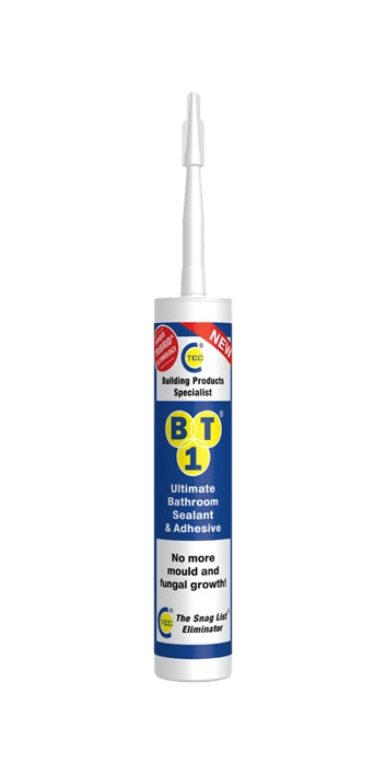 C-TEC BT1 Bathroom Sealant & Adhesive 290ml White BT1