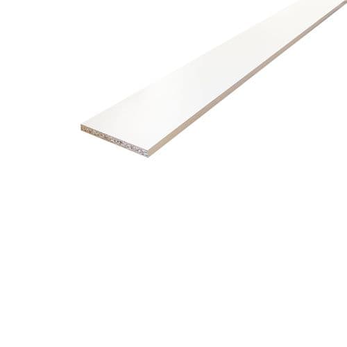 CHESHIRE Melamine Shelving Board 15x229x2440mm White MEL09
