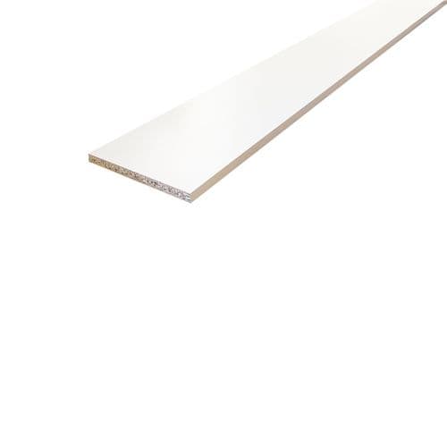 CHESHIRE Melamine Shelving Board 15x305x2440mm White MEL10