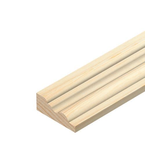 CHESHIRE Pine Barrel Moulding 34x12mm 2.4M (J) PEFC TM796