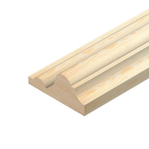 CHESHIRE Pine Dado Rail 45x20mm 2.4M (M) PEFC TM482