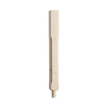 CHESHIRE Pine Stop Chamfered Spigot Newel Post 90mm ST850P