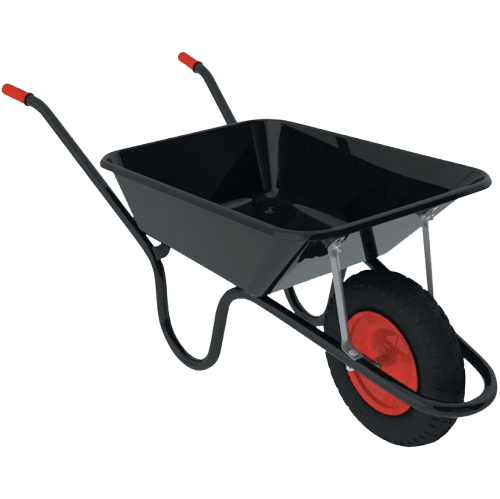 CHILLINGTON Camden Classic 85L Black Wheelbarrow (Pneu) 930000160