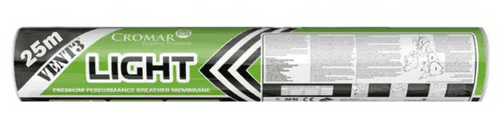 CROMAR VENT3 Light Breather Membrane 95g 1Mx25M TV3L/25 (Green)