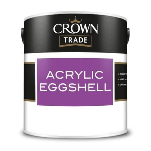 CROWN TRADE Acrylic Eggshell White 5L 5064686